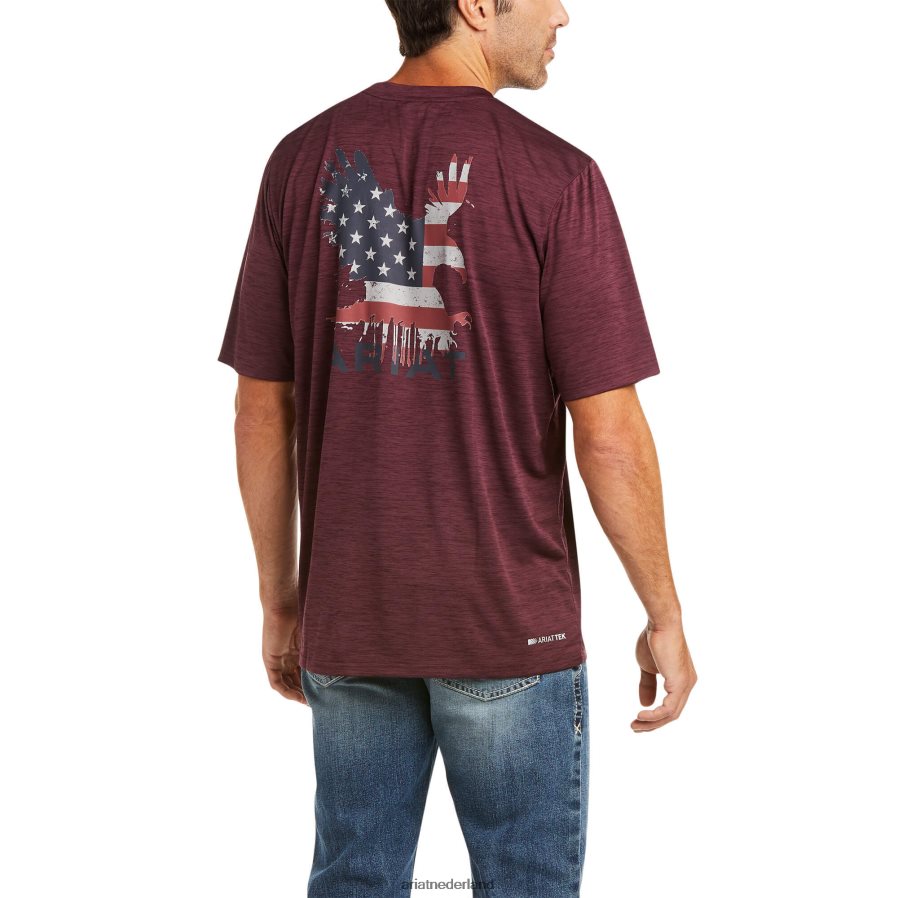 malbec oplader grafisch adelaar t-shirt Ariat Heren toppen PJ26LN910