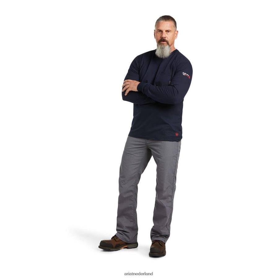 marine/VS fr-stretch-logo-t-shirt Ariat Heren toppen PJ26LN789