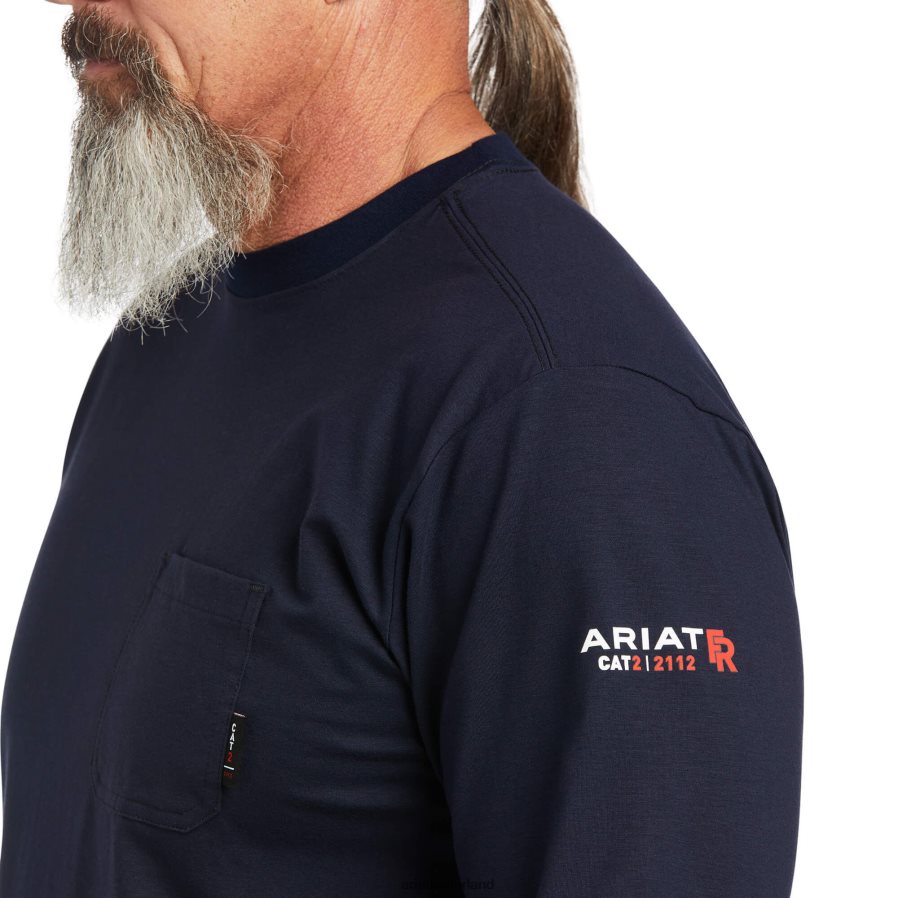 marine/VS fr-stretch-logo-t-shirt Ariat Heren toppen PJ26LN789