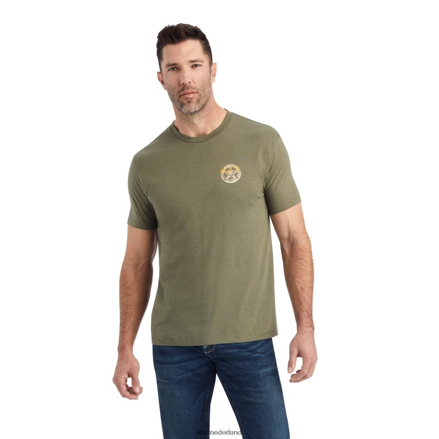 militaire heide ster t-shirt Ariat Heren toppen PJ26LN583