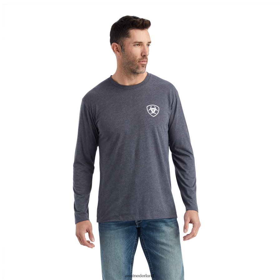 titanium heide lotf t-shirt Ariat Heren toppen PJ26LN846