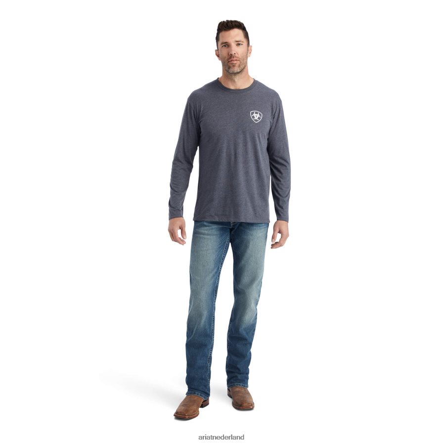 titanium heide lotf t-shirt Ariat Heren toppen PJ26LN846