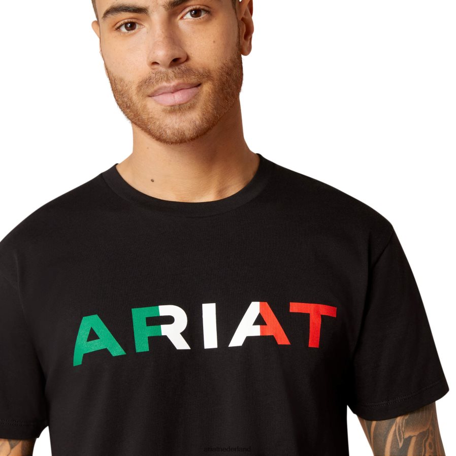zwart Viva Mexico t-shirt Ariat Heren toppen PJ26LN563