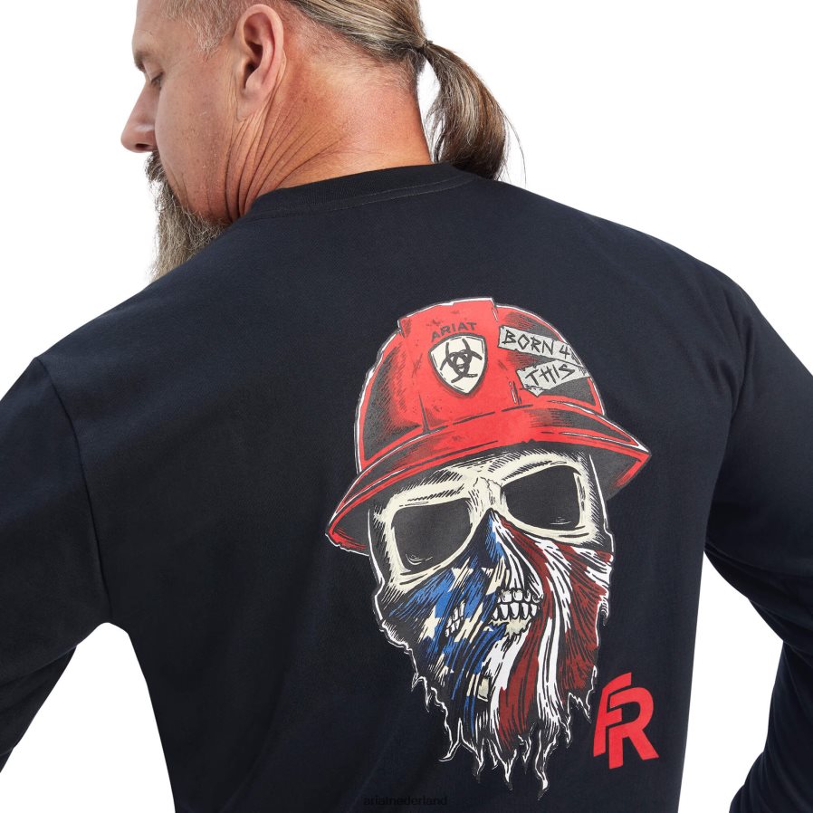 zwart fr geboren voor dit t-shirt Ariat Heren toppen PJ26LN790