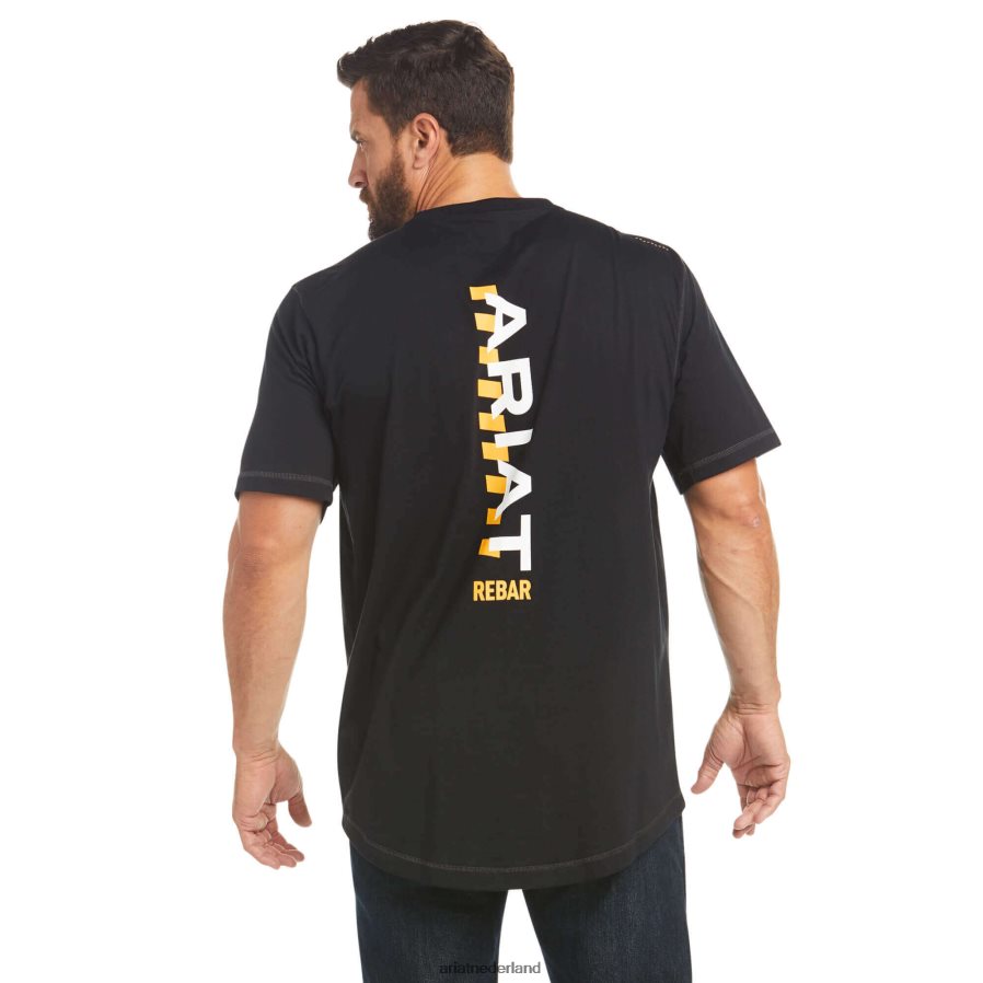 zwart wapening werkman logo t-shirt Ariat Heren toppen PJ26LN596