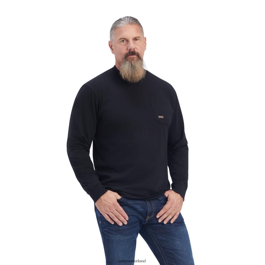 zwart wapening zwaar tillen t-shirt Ariat Heren toppen PJ26LN689