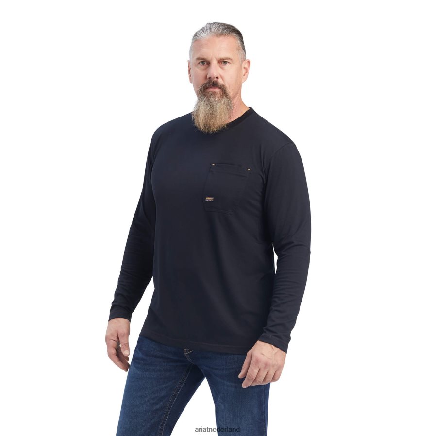 zwart wapeningswerkman geboren voor dit grafische t-shirt Ariat Heren toppen PJ26LN909