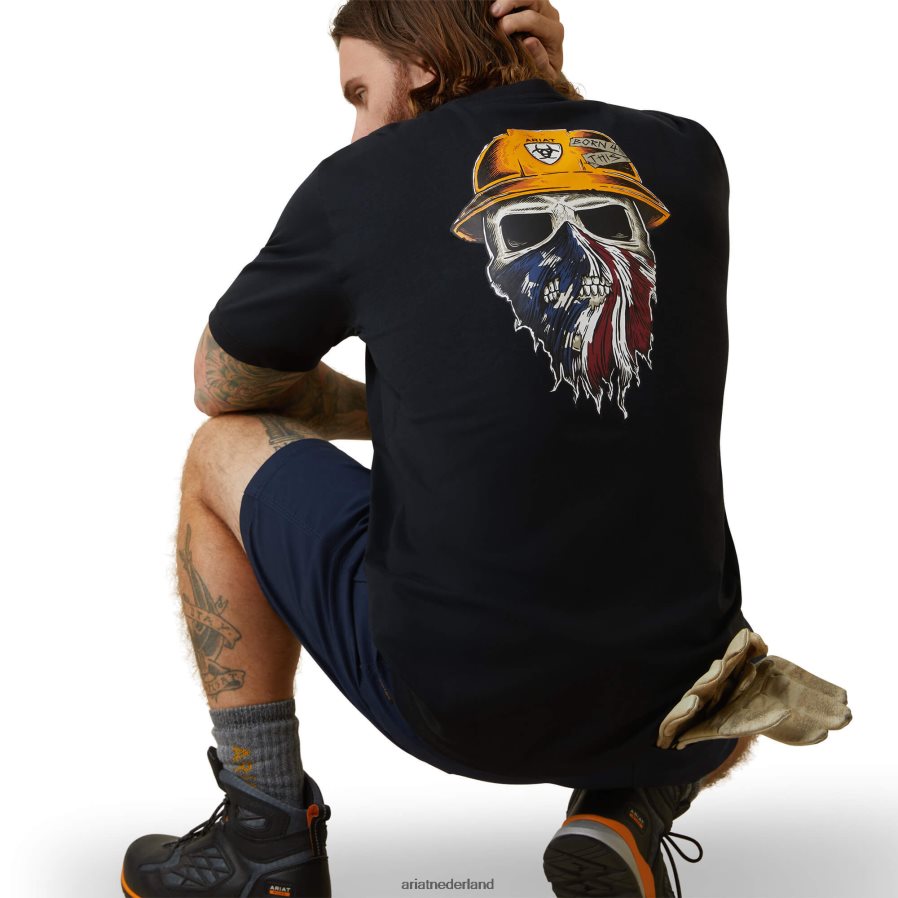 zwart wapeningswerkman geboren voor dit t-shirt Ariat Heren toppen PJ26LN554