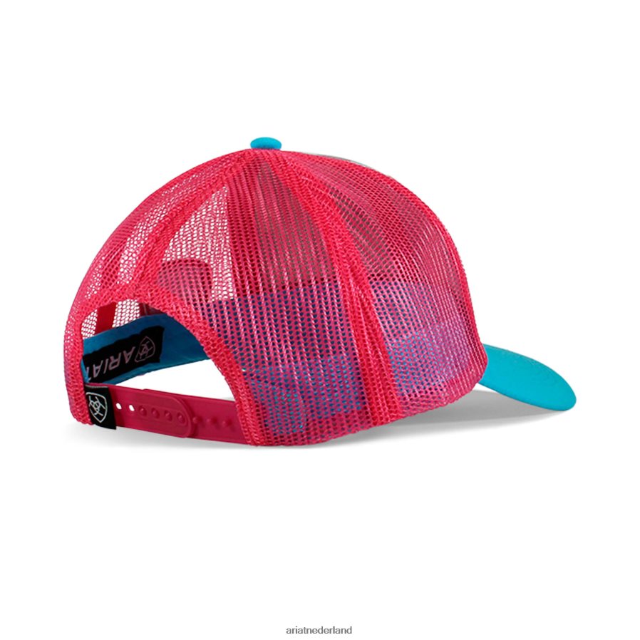 wit Cap met cactusprint Ariat kinderen accessoires PJ26LN4173