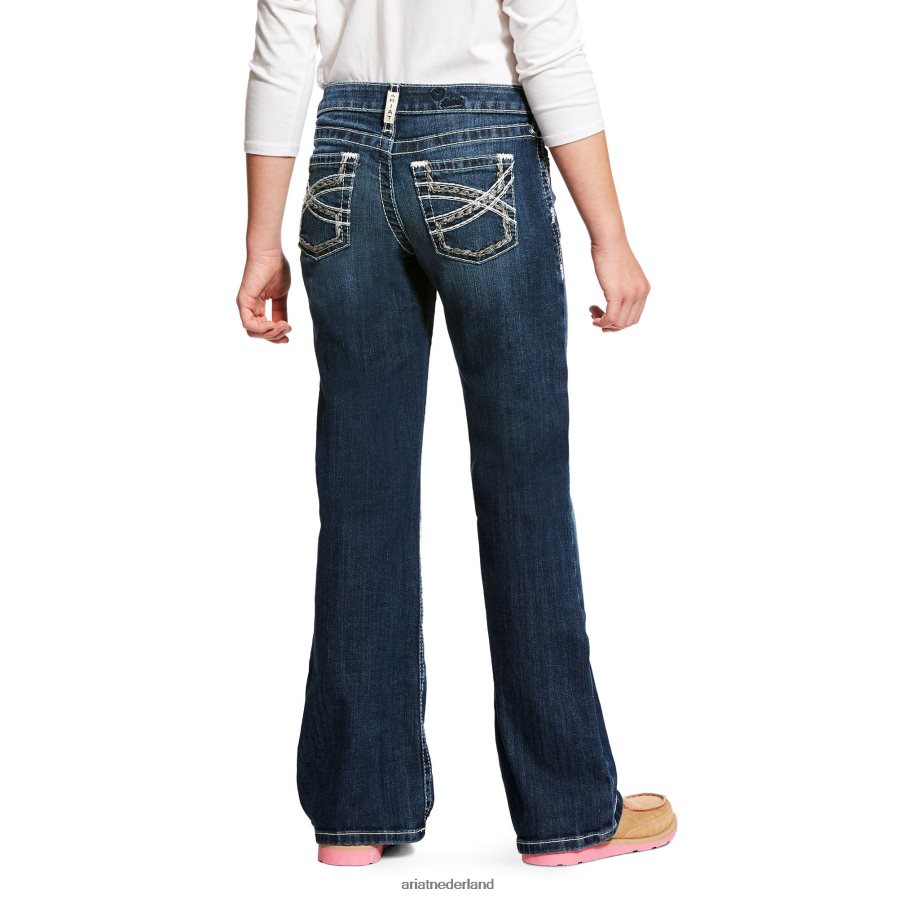 Dresden verstrengelde bootcut jeans Ariat kinderen collecties PJ26LN3988