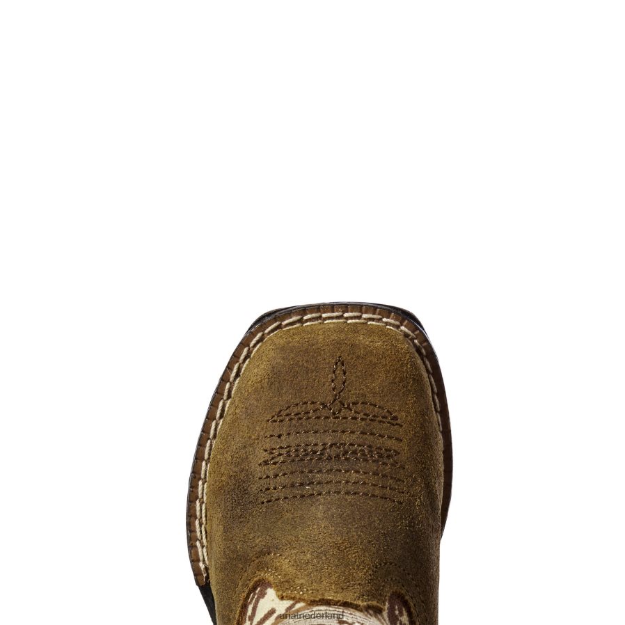 bruin Kleine Stompers Dallas-laars Ariat kinderen collecties PJ26LN3869