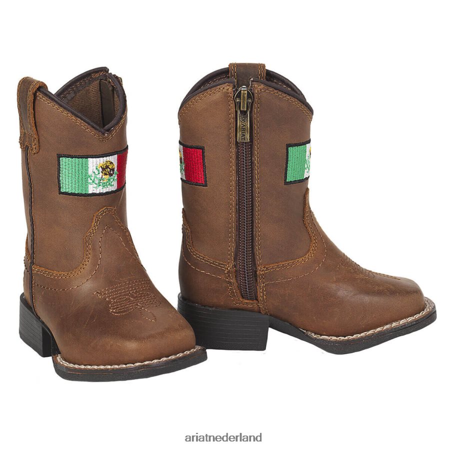bruin Lil stompers Mexicaanse laars Ariat kinderen collecties PJ26LN3891