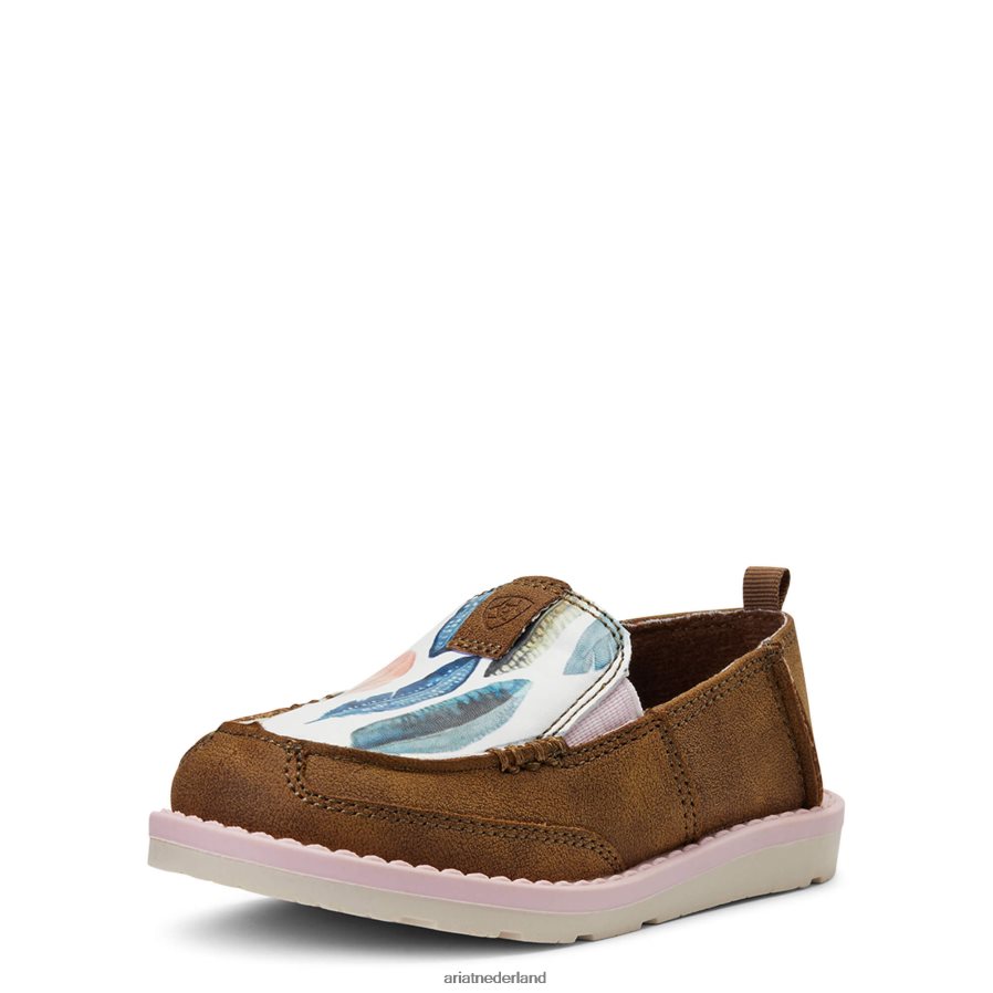 bruinen Kleine stompers Anna Cruiser Ariat kinderen collecties PJ26LN3906