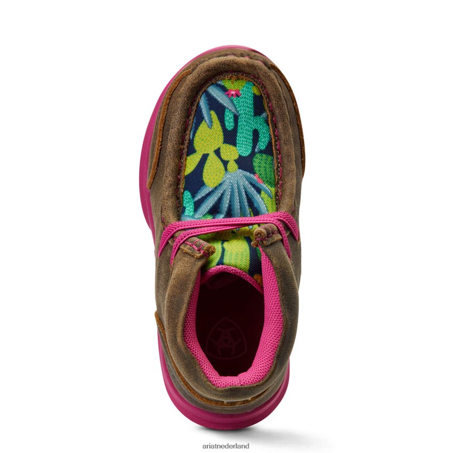 bruinen kleine stompers roswell heethoofd Ariat kinderen collecties PJ26LN3945