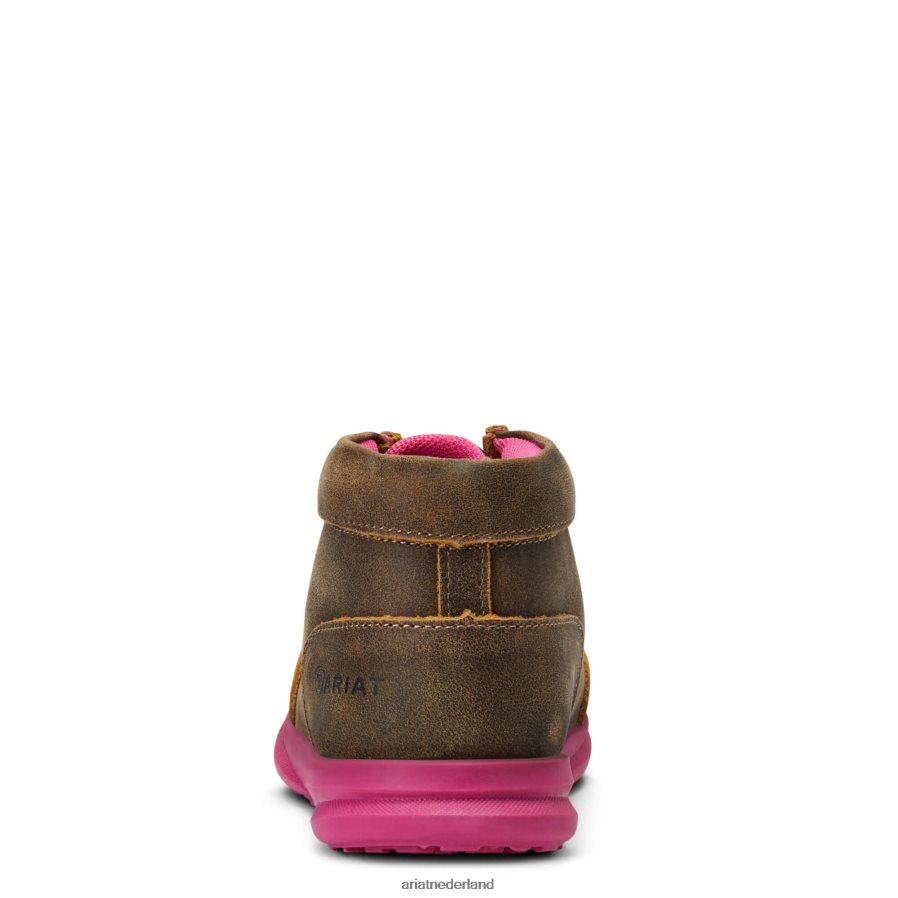 bruinen kleine stompers roswell heethoofd Ariat kinderen collecties PJ26LN3945