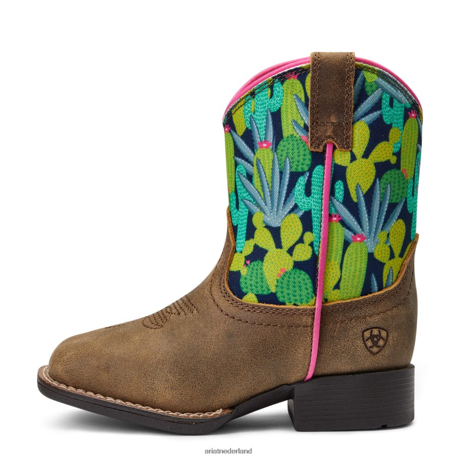 bruinen kleine stompers roswell laars Ariat kinderen collecties PJ26LN3890