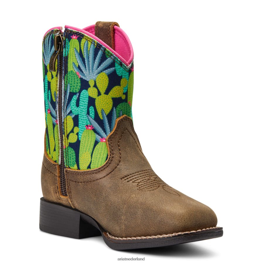 bruinen kleine stompers roswell laars Ariat kinderen collecties PJ26LN3890