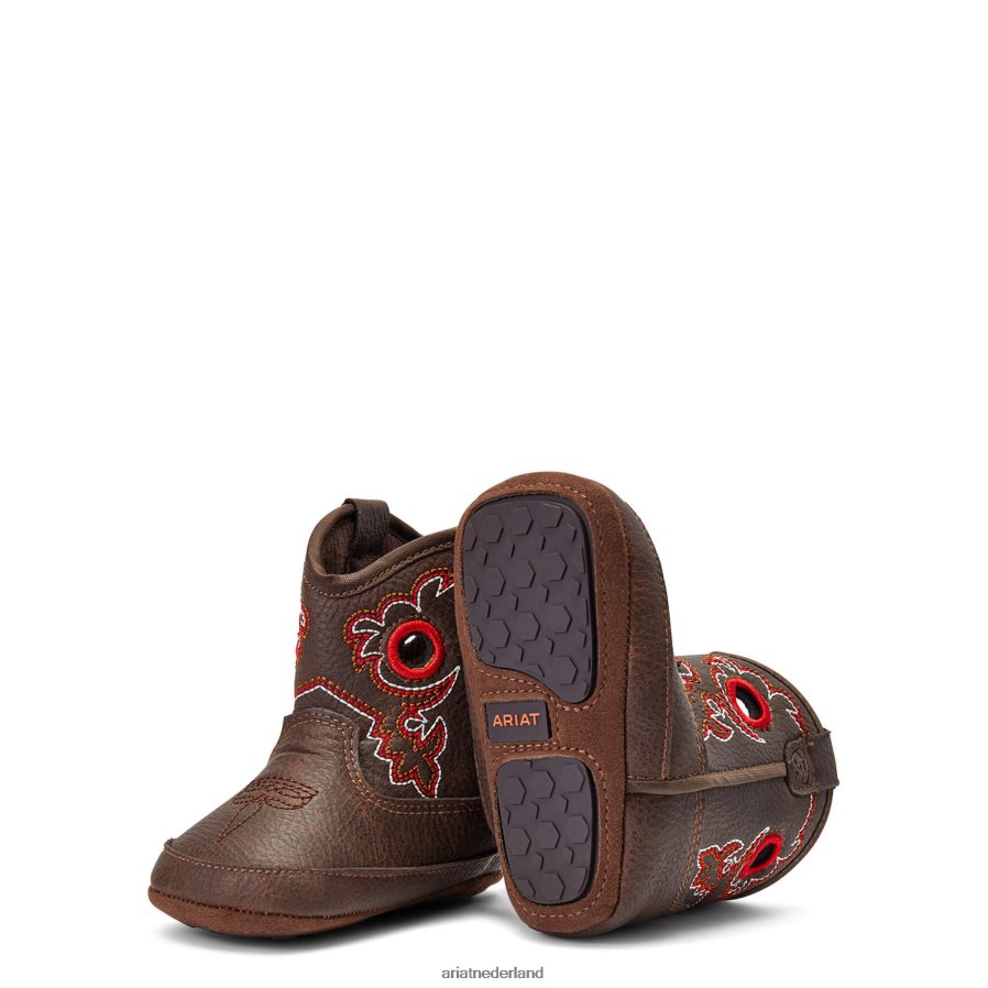 bruin lil' stompers ruwe stocklaars Ariat kinderen collecties PJ26LN3903
