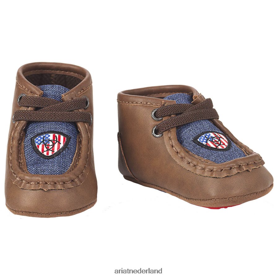 bruin lil stompers usa heethoofd Ariat kinderen collecties PJ26LN3919