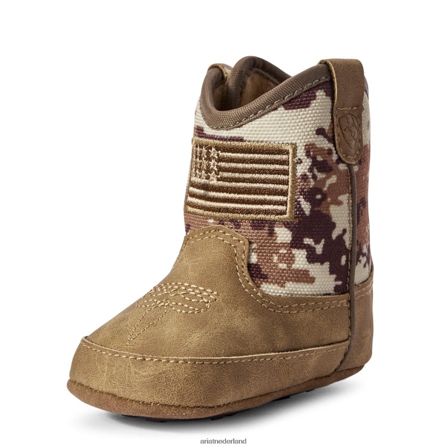 patriot bruin Kleine Stompers Dallas-laars Ariat kinderen collecties PJ26LN3862