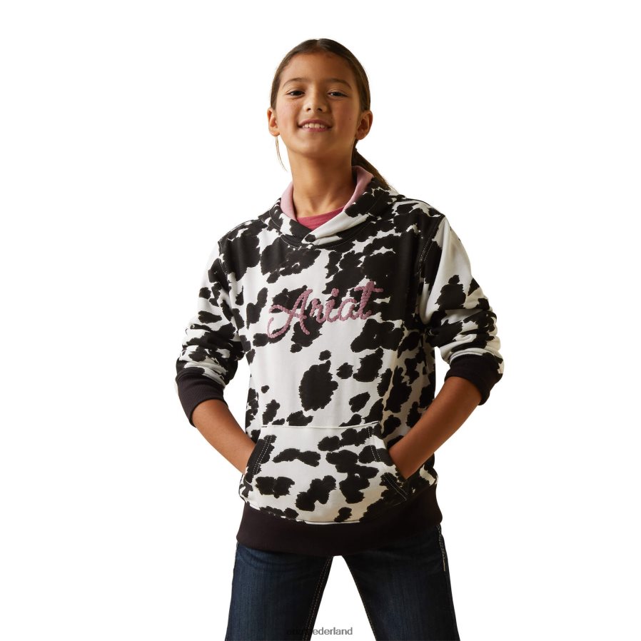 holstein Hoodie van koeienhuid Ariat kinderen kleding PJ26LN4108