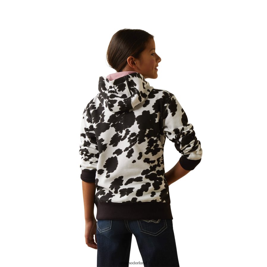 holstein Hoodie van koeienhuid Ariat kinderen kleding PJ26LN4108