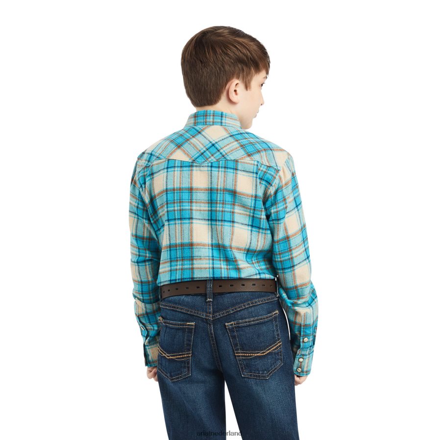 Sylvan Wintertaling handzaam retro-fit overhemd Ariat kinderen kleding PJ26LN4087