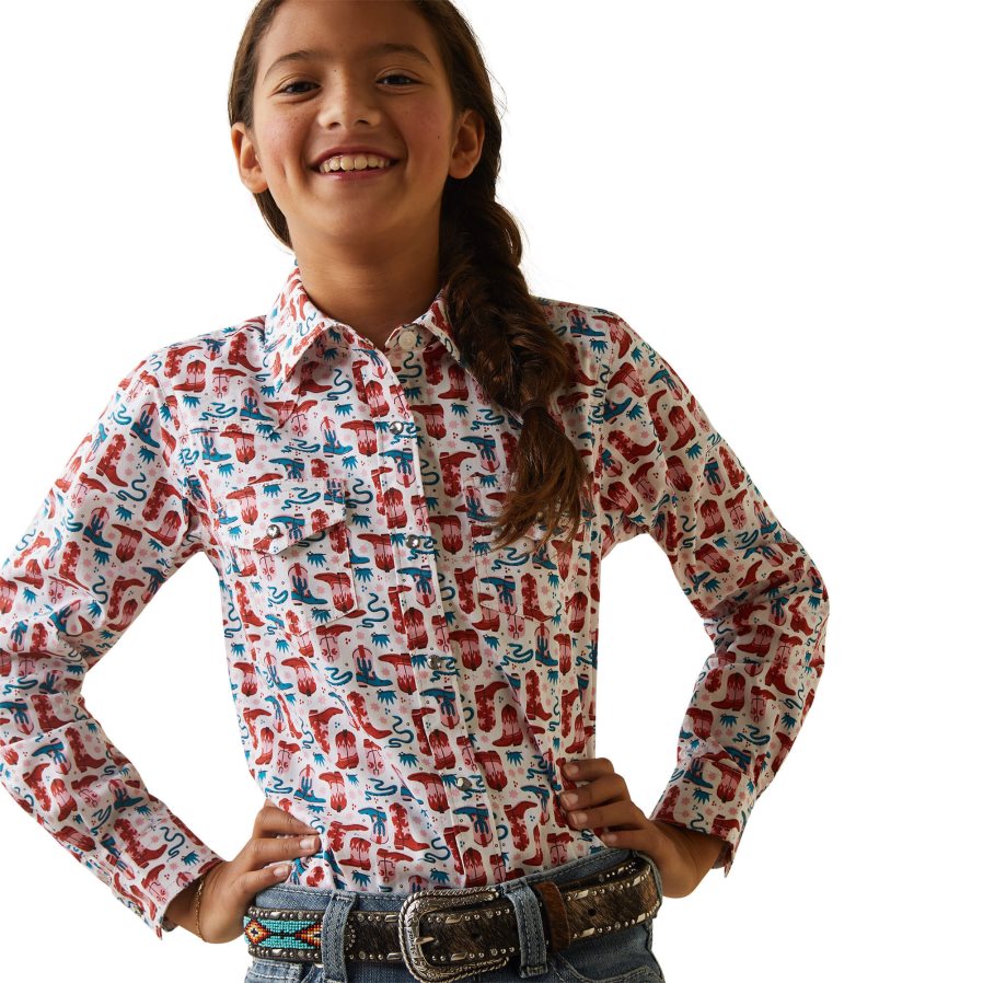 blakende laarzen shirt Ariat kinderen kleding PJ26LN4086