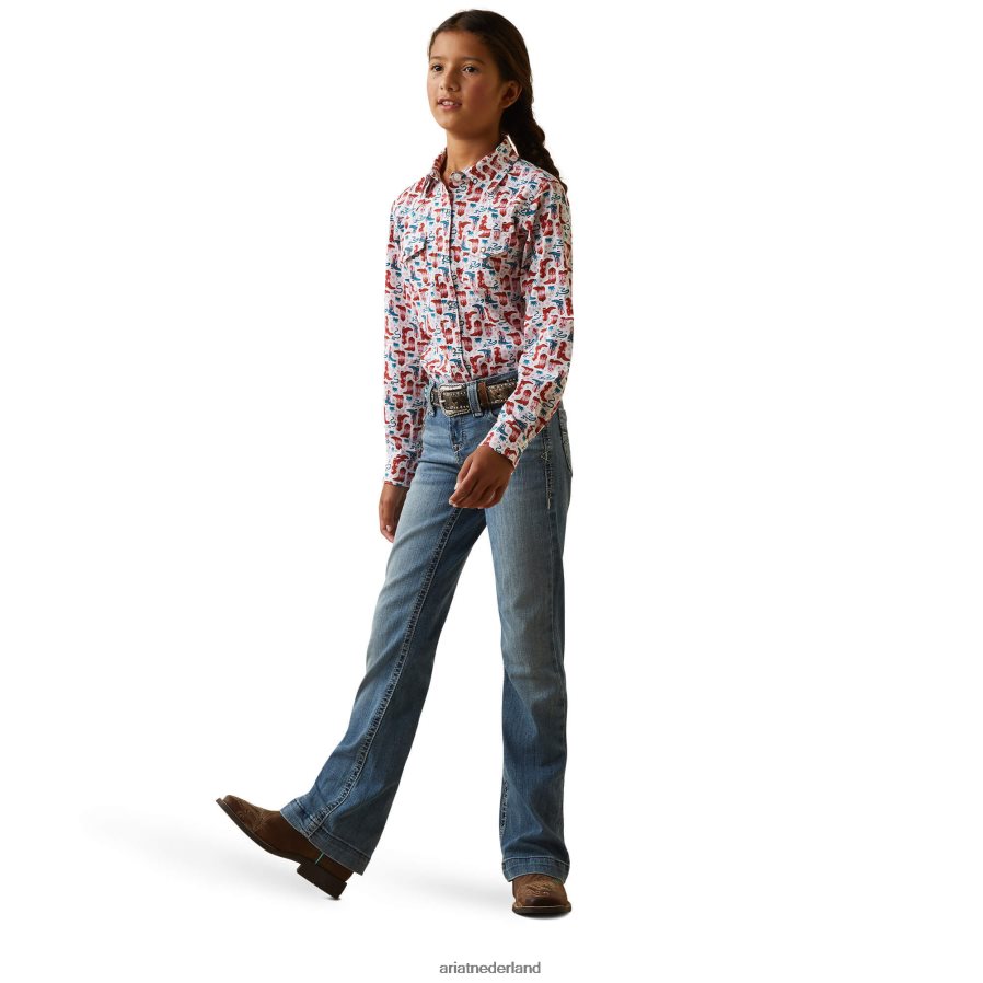 blakende laarzen shirt Ariat kinderen kleding PJ26LN4086