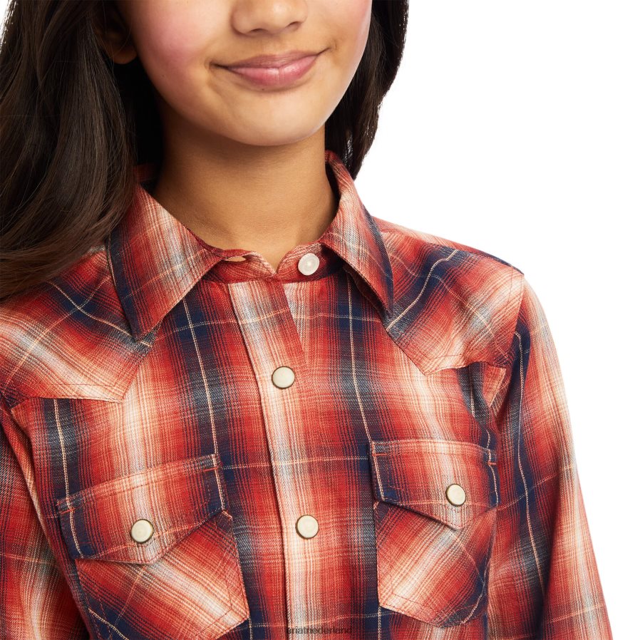citrusboomgaard plaid echt citrusboomgaardoverhemd Ariat kinderen kleding PJ26LN4094