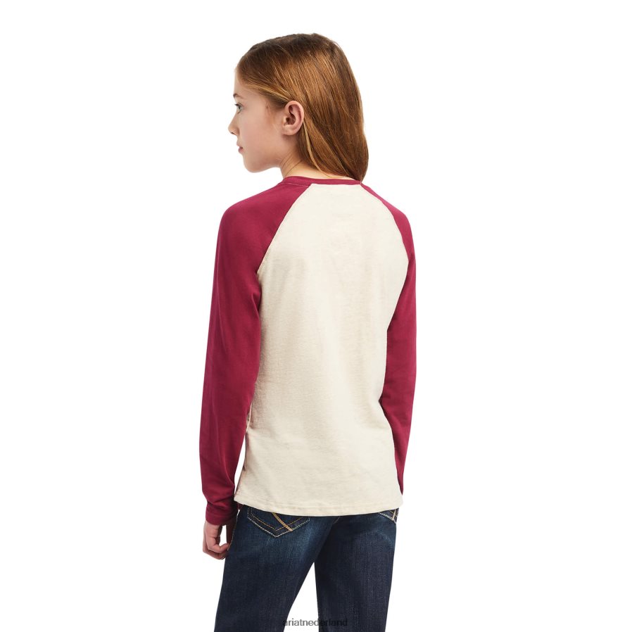 havermout heide echt zuma honkbalshirt Ariat kinderen kleding PJ26LN4031