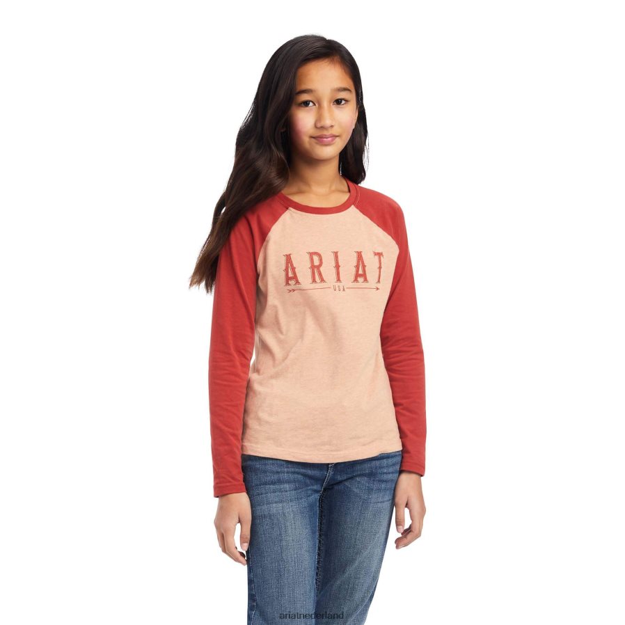palmheide/bossa nova echt pijlshirt Ariat kinderen kleding PJ26LN4037
