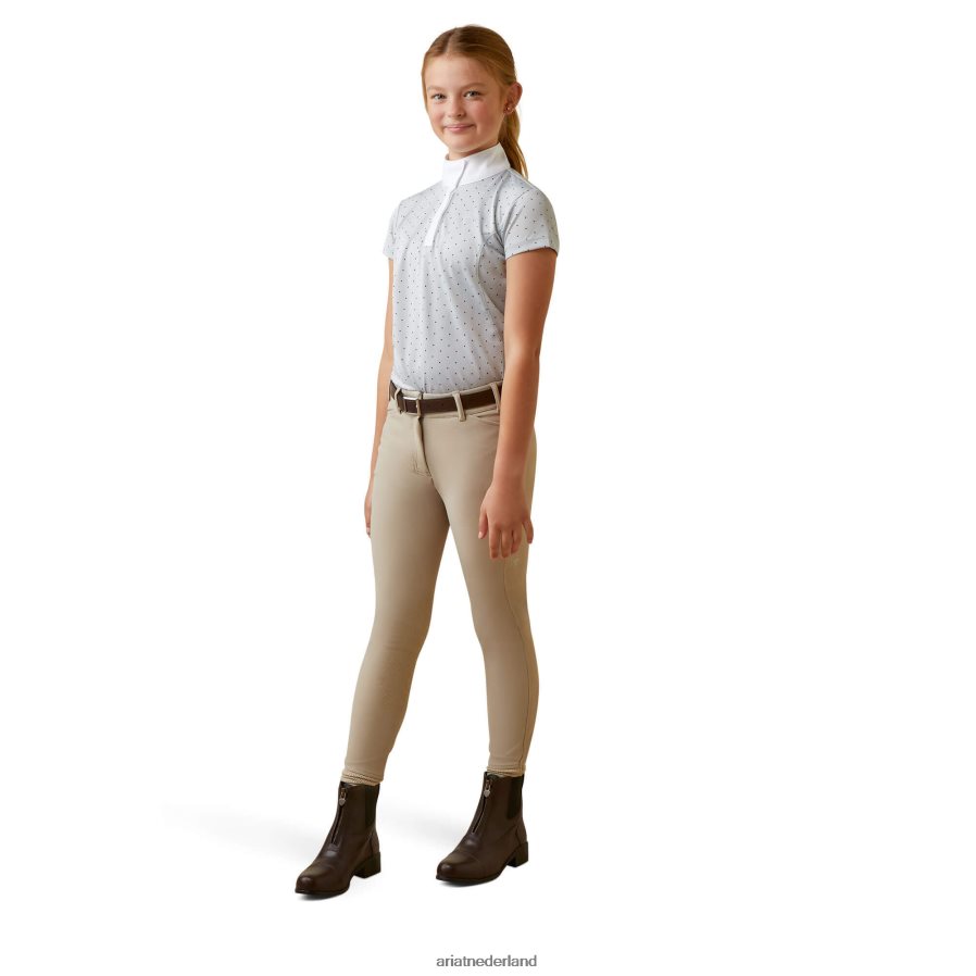 parelgrijze stip aptos showshirt Ariat kinderen kleding PJ26LN4040