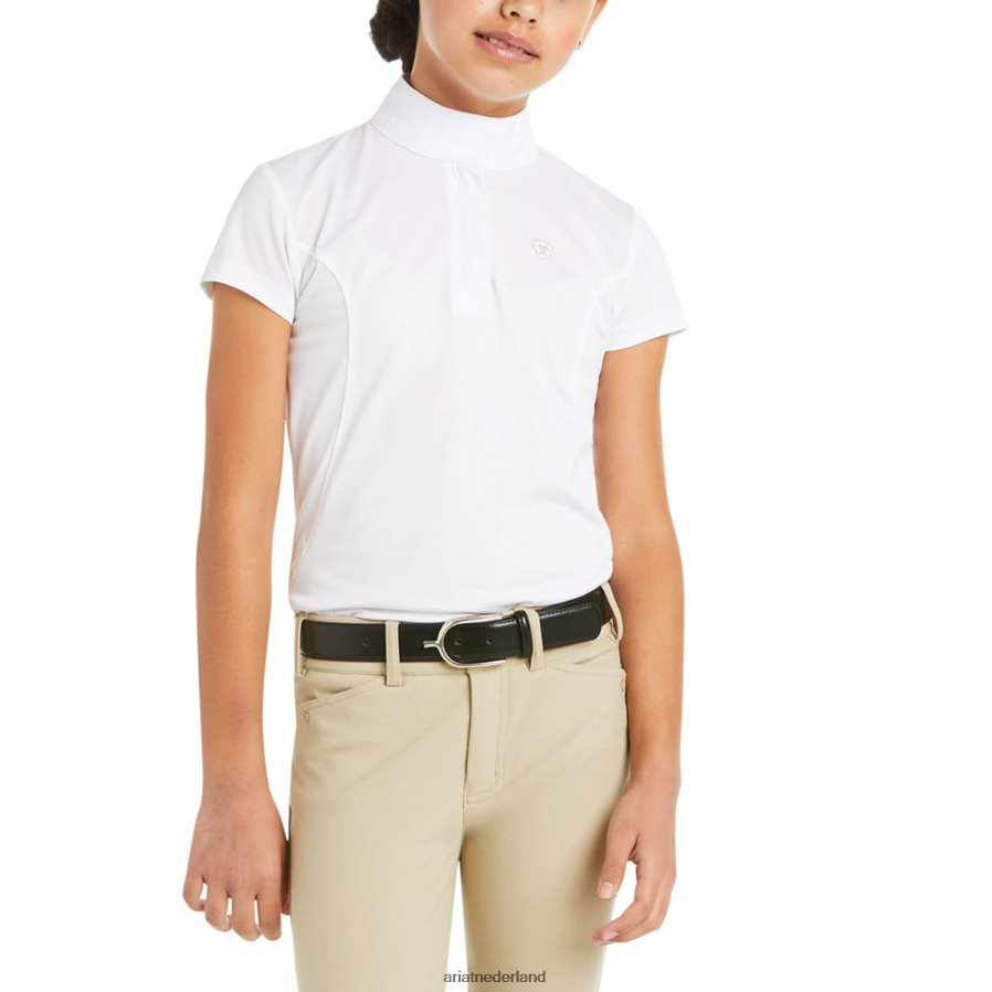 wit aptos showshirt Ariat kinderen kleding PJ26LN4152