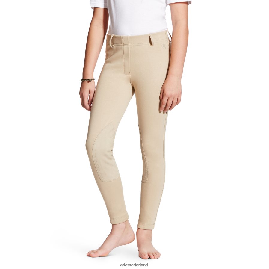 bruinen Heritage gebreide kniestuk rijbroek Ariat kinderen kleding PJ26LN4142