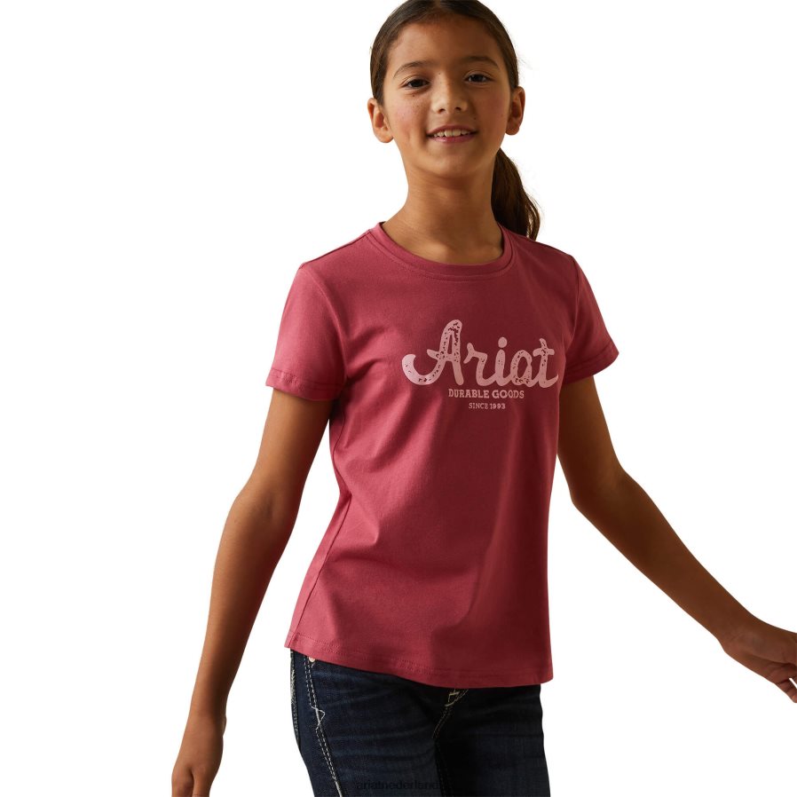 aarde rood duurzame goederen tee Ariat kinderen kleding PJ26LN4055