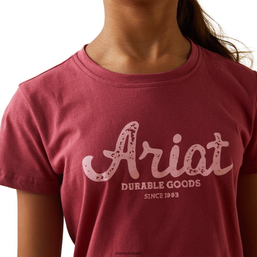 aarde rood duurzame goederen tee Ariat kinderen kleding PJ26LN4055