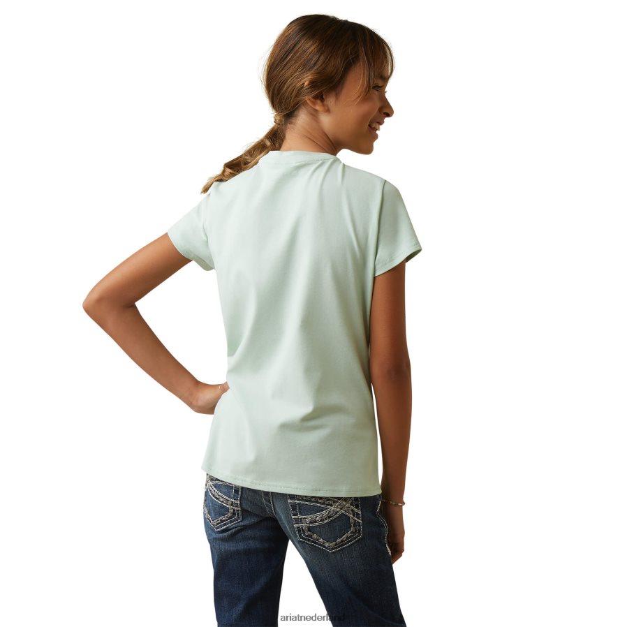 aqua-schuim harmonie t-shirt Ariat kinderen kleding PJ26LN4057