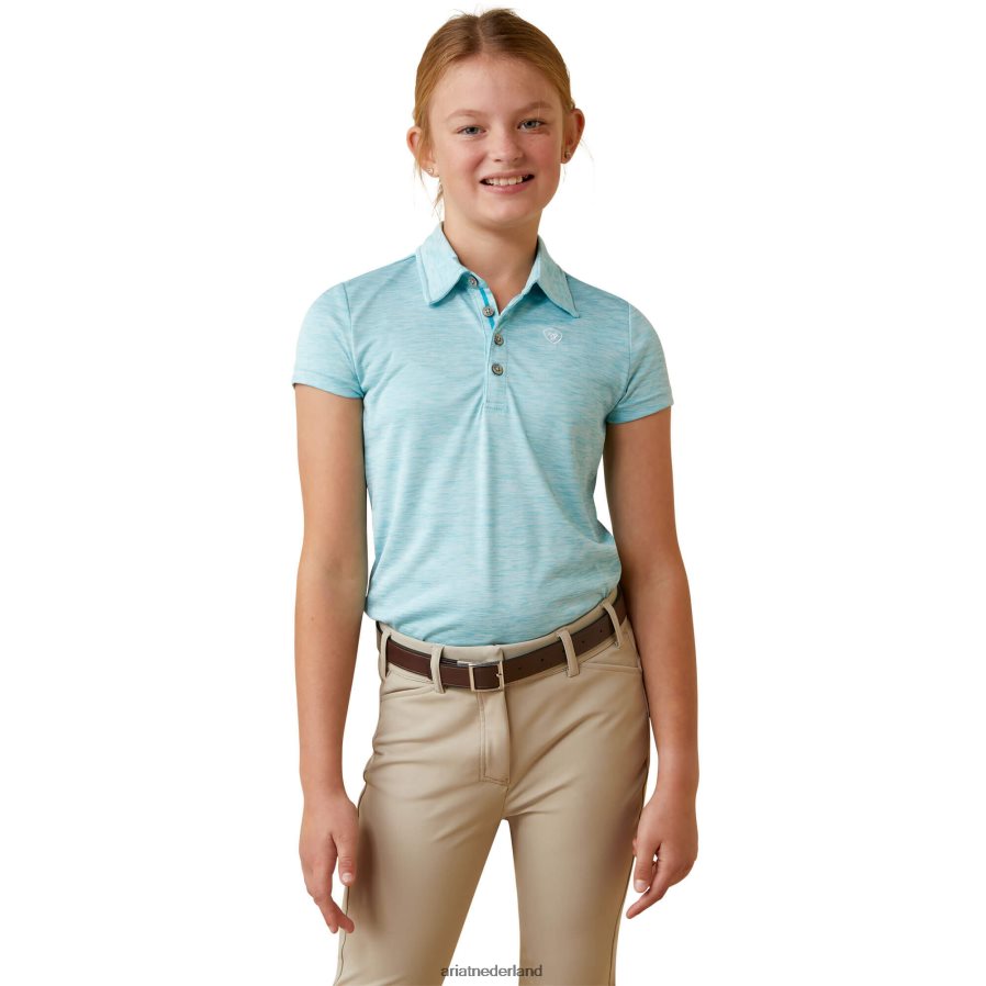 gemêleerd mauiblauw laguna polo Ariat kinderen kleding PJ26LN4042
