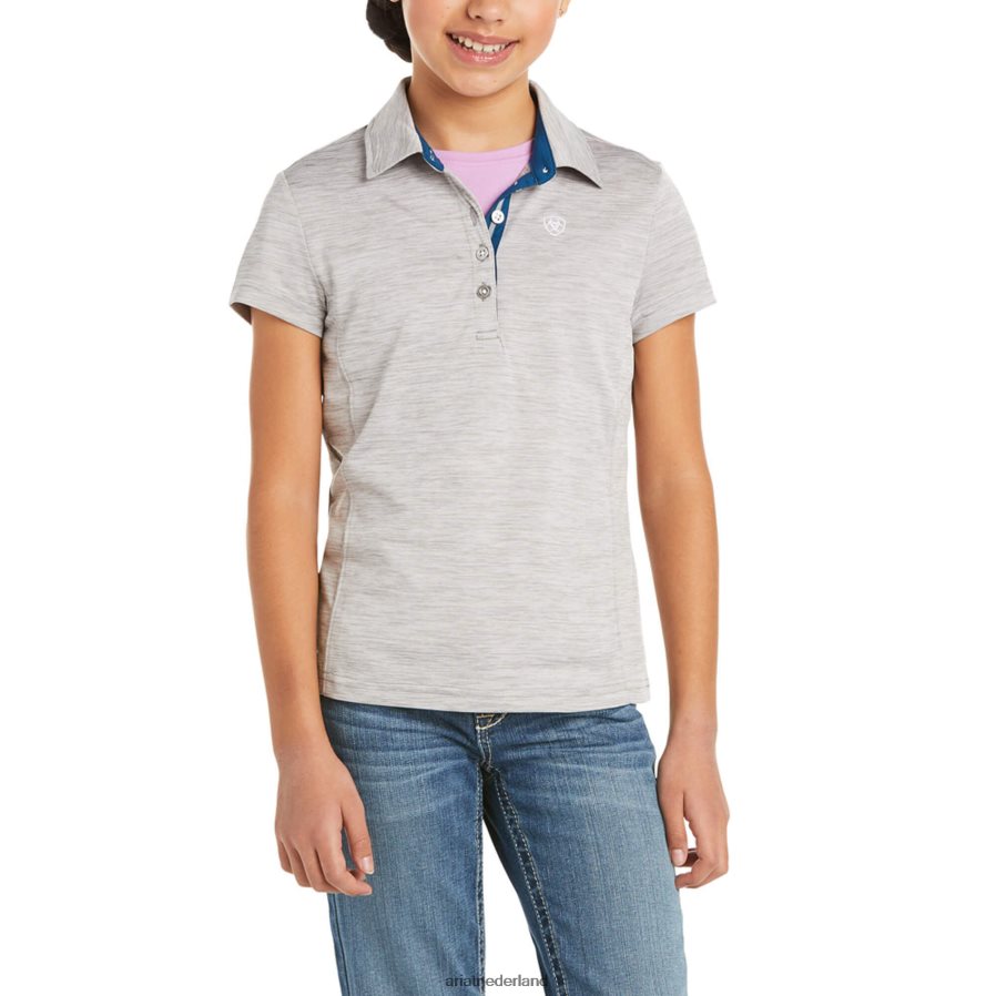 grijs gemêleerd laguna polo Ariat kinderen kleding PJ26LN4052