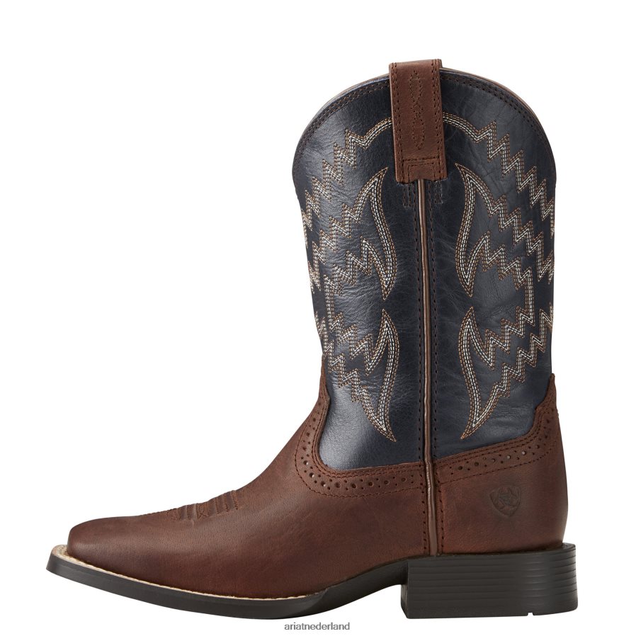 brutaal bruin Tycoon westerse laars Ariat kinderen schoenen PJ26LN3839