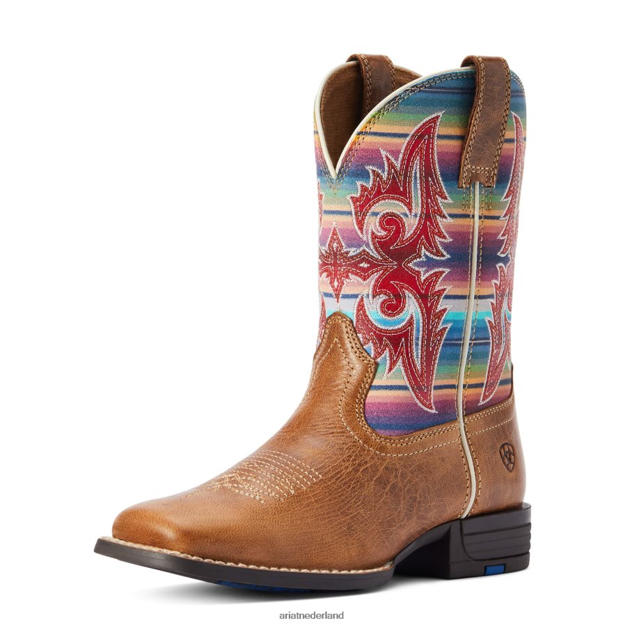 nok bruin lonestar westernlaars Ariat kinderen schoenen PJ26LN3883