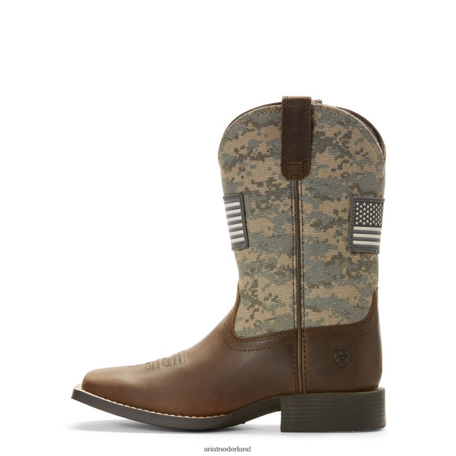 noodlijdend bruin Patriot westerse laars Ariat kinderen schoenen PJ26LN3840