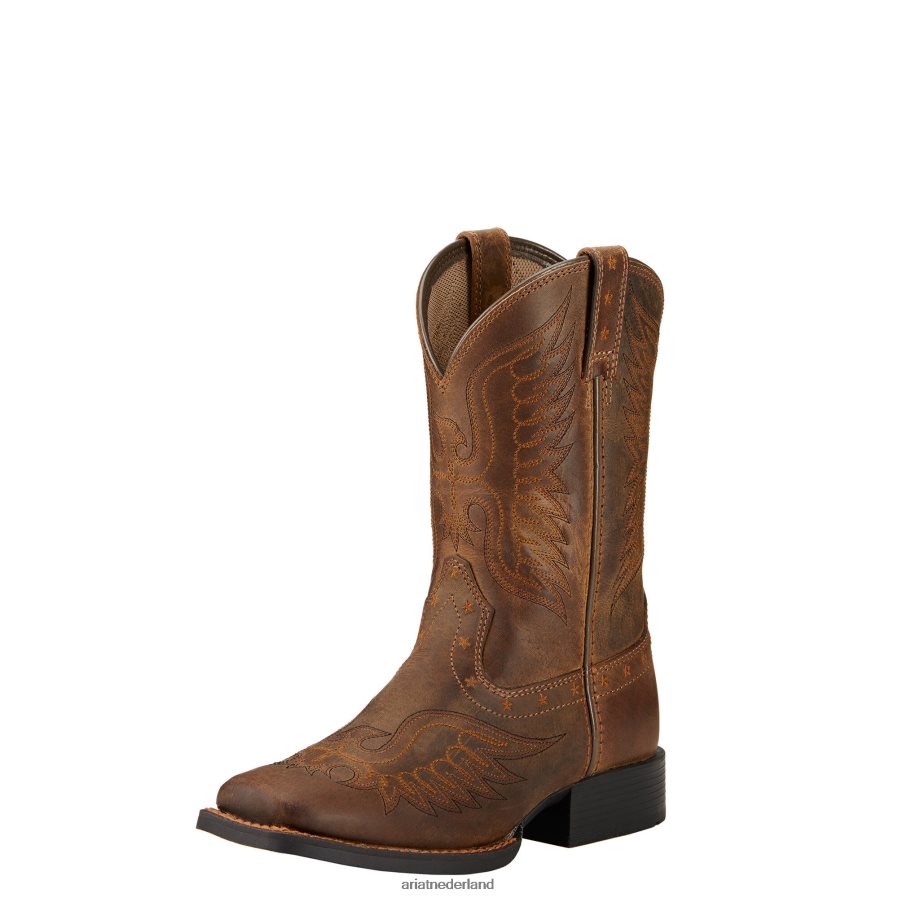 noodlijdend bruin eer westerse laars Ariat kinderen schoenen PJ26LN3834