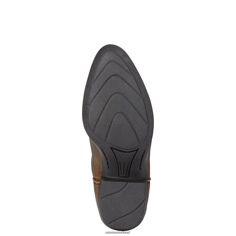 noodlijdend bruin erfgoed westerse westernlaars Ariat kinderen schoenen PJ26LN3829