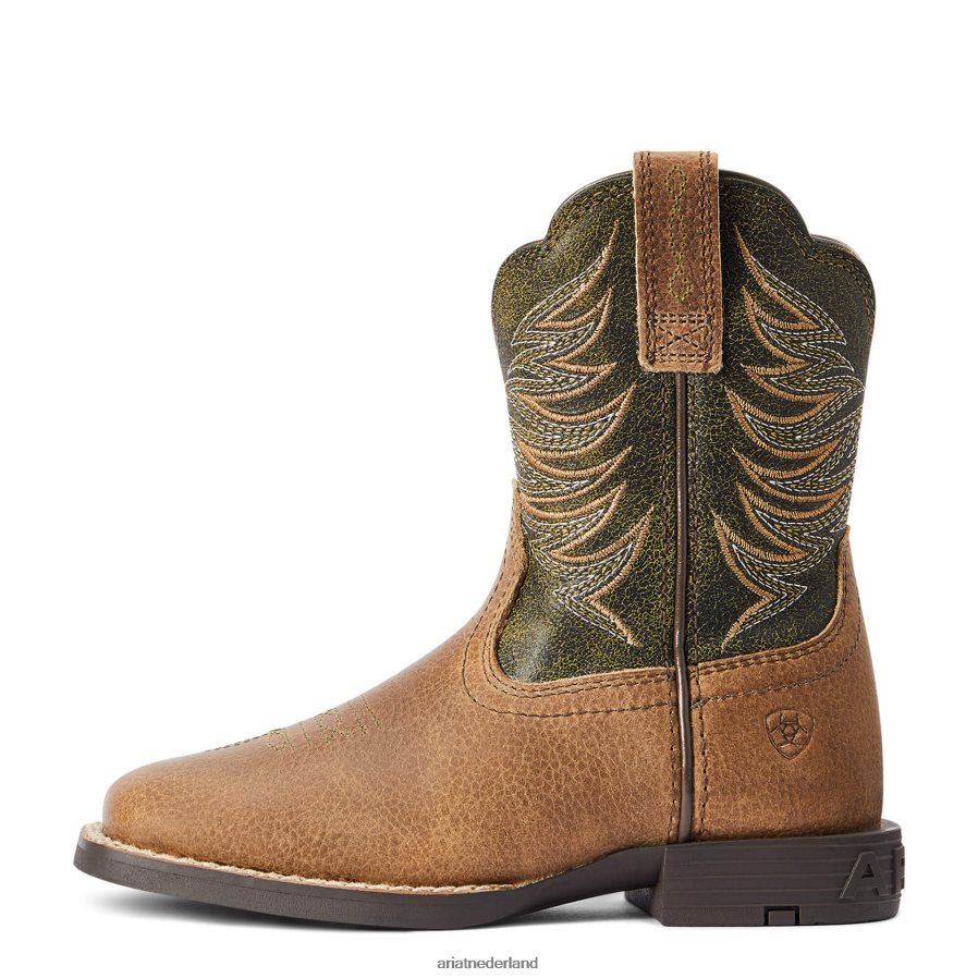 noodlijdend bruin kindervuurvanger westernlaars Ariat kinderen schoenen PJ26LN3944