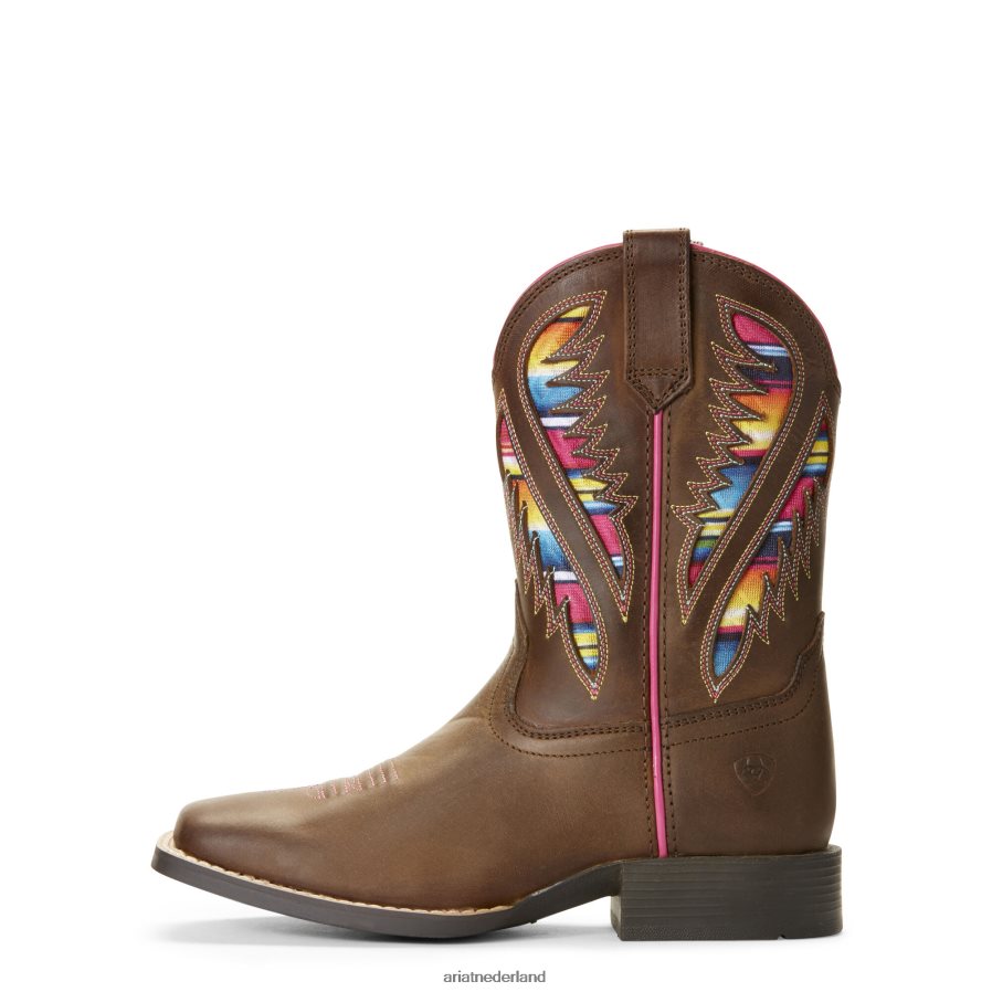 noodlijdend bruin quickdraw venttek westernlaars Ariat kinderen schoenen PJ26LN3837
