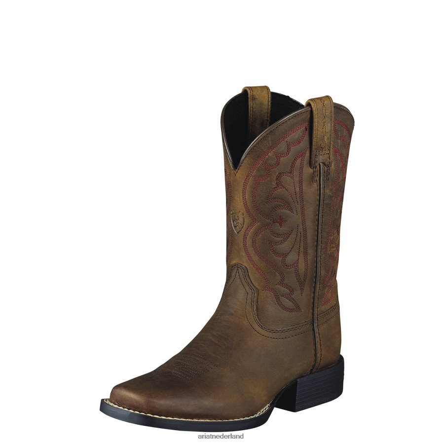noodlijdend bruin quickdraw westernlaars Ariat kinderen schoenen PJ26LN3864