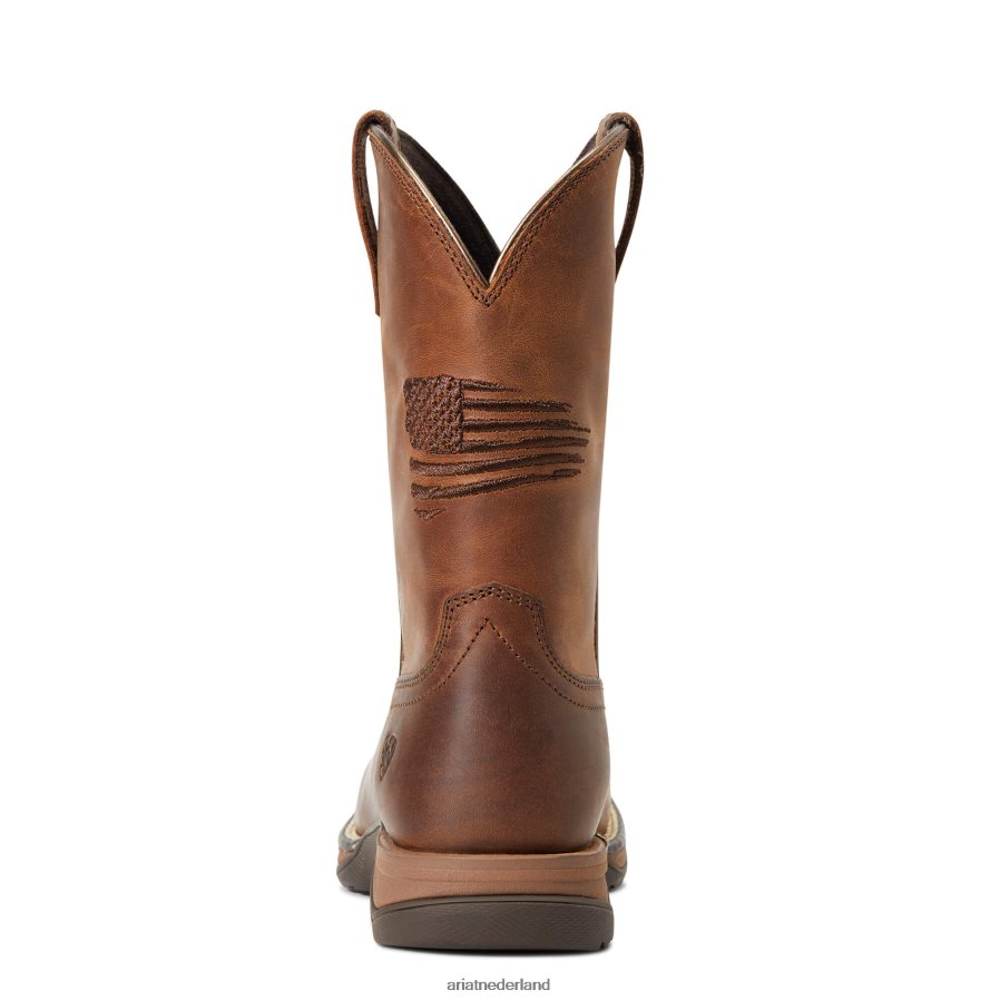 noodlijdend bruin volkslied patriot westernlaars Ariat kinderen schoenen PJ26LN3830