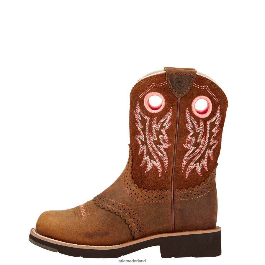 poeder bruin Fatbaby cowboy westernlaars Ariat kinderen schoenen PJ26LN3895